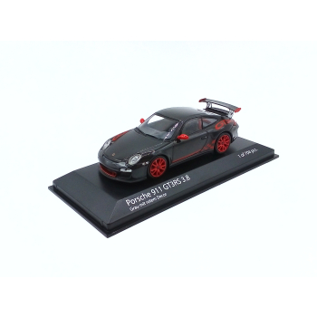 Porsche 911 (997.2) GT3 RS 3.8 2009 dark gray / red decor - skala 1:43 - Minichamps